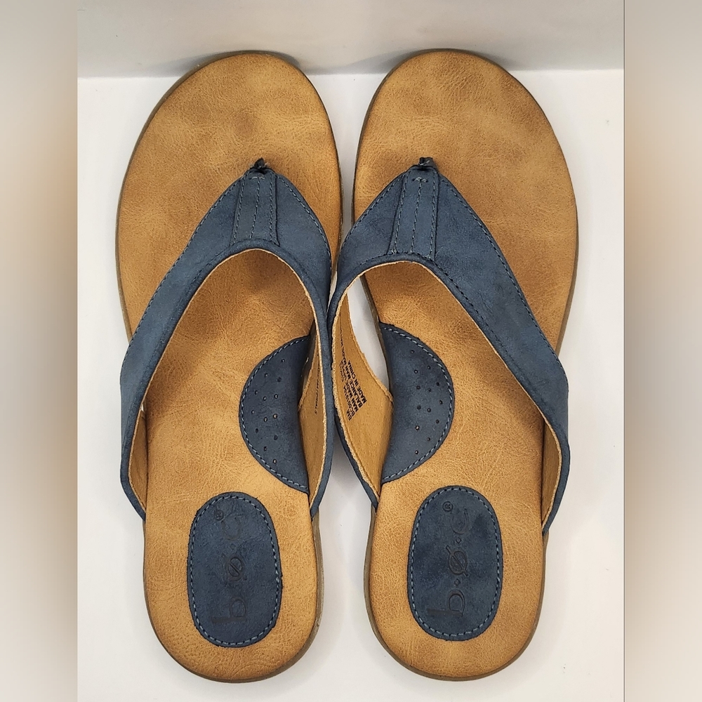 BOC Womens Blue Faux Leather Comfort Soul Size 8M - Picture 4 of 11